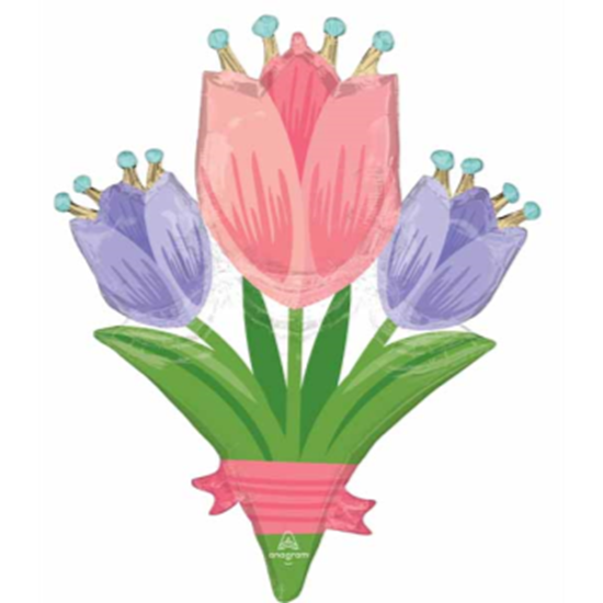 Image sur SPRING CHEER TULIPS SHAPE 38"