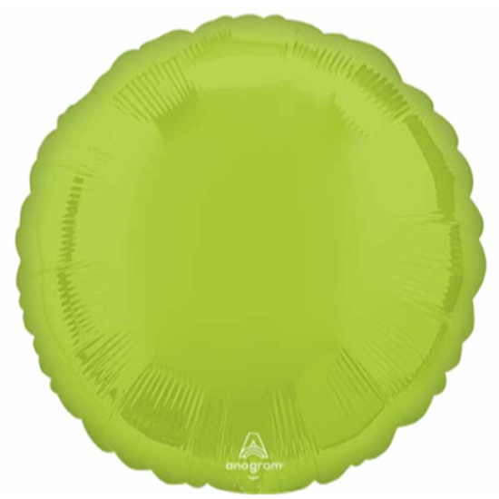 Image sur 18" FOIL - VIBRANT GREEN ROUND