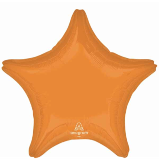 Image sur 18" FOIL - VIBRANT ORANGE STAR