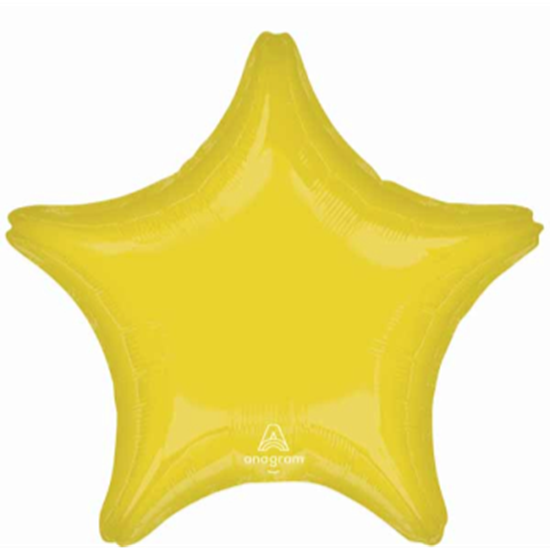 Image sur 18" FOIL - VIBRANT YELLOW STAR