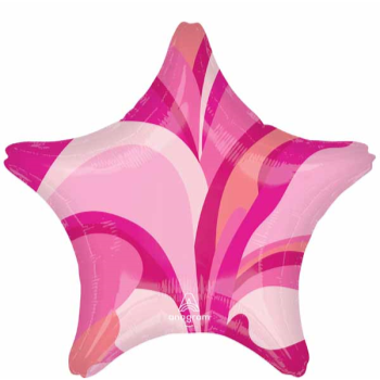 Image de 18" FOIL - VIBRANT MACRO PINK STAR