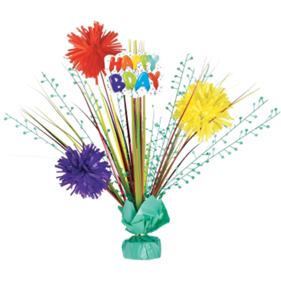 Image sur DECOR - Birthday Celebration Tinsel Burst Centerpiece