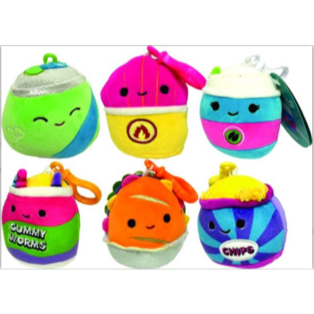 Image de SQUISHMALLOW - 3.5'' CLIPS - ASSORTMENTS - NEON FOOD