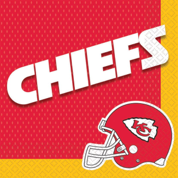 Picture of FOOTBALL - LUNCHEON NAPKINS - KANSAS CITY CHIEFS