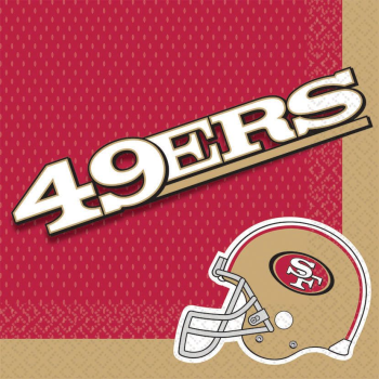 Picture of FOOTBALL - LUNCHEON NAPKINS - SAN FRANCISCO 49ers