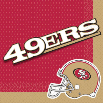 Image de FOOTBALL - LUNCHEON NAPKINS - SAN FRANCISCO 49ers