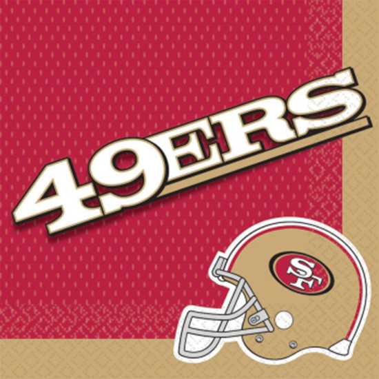 Image sur FOOTBALL - LUNCHEON NAPKINS - SAN FRANCISCO 49ers