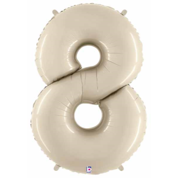 Image de 34'' NUMBER 8 SUPERSHAPE - WHITE SAND