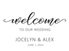 Picture of LAWN YARD SIGN - WEDDING WELCOME - PERSONALIZE