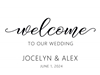 Image sur LAWN YARD SIGN - WEDDING WELCOME - PERSONALIZE