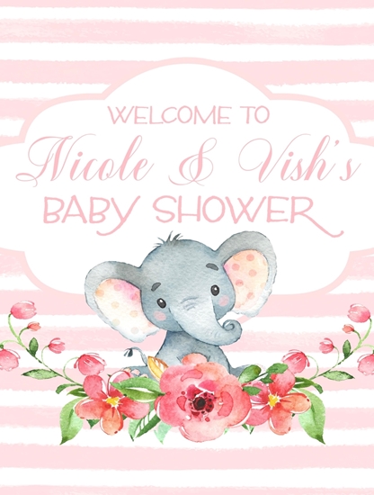 Image sur LAWN YARD SIGN - BABY SHOWER - PERSONALIZED