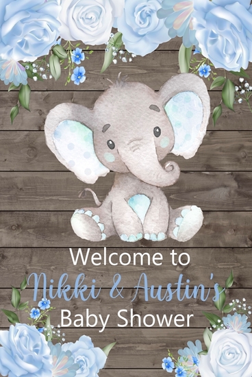 Image sur LAWN YARD SIGN - BABY SHOWER - PERSONALIZE