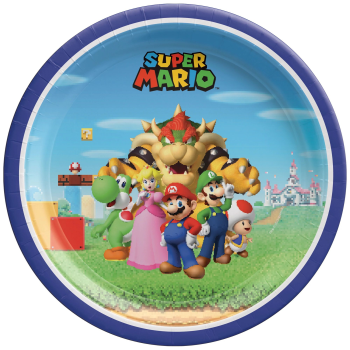 Picture of Super Mario Brothers 7" Round Plates