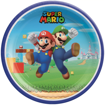 Picture of Super Mario Brothers 9" Round Plates