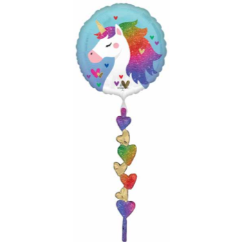 Picture of UNICORN - RAINBOW 67" FOIL WITH TAIL