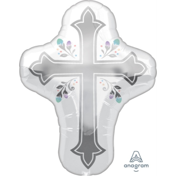 Picture of 28" FOIL - HOLY DAY CROSS SHAPE