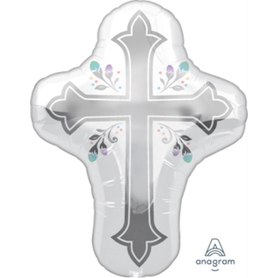 Image sur 28" FOIL - HOLY DAY CROSS SHAPE