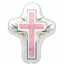 Image de 28" FOIL - FIRST COMMUNION PINK CROSS SHAPE