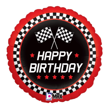 Picture of 18" FOIL - CHECKERD FLAG BDAY