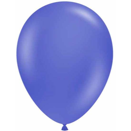 Image sur 11" PERI BLUE LATEX BALLOONS - TUFTEK