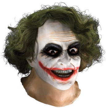 Image de JOKER ADULT MASK WITH HAIR 