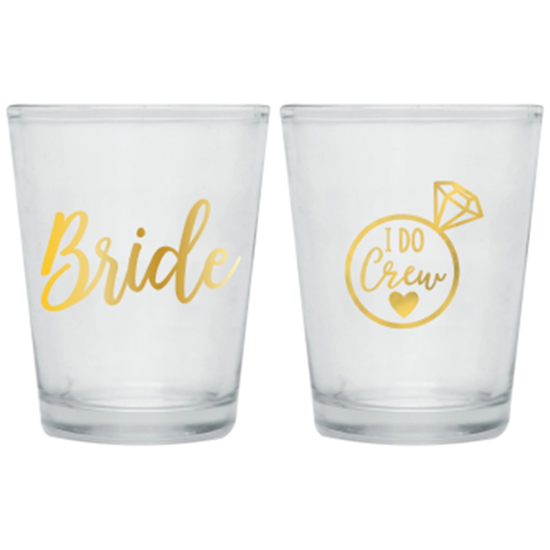 Image sur GIFTLINE - Bride & I Do Crew Shot Glasses