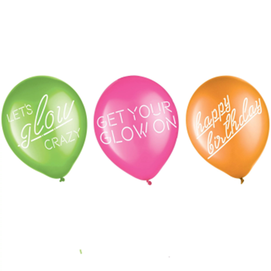 Image sur Let's Glow Crazy Latex Balloons 12"