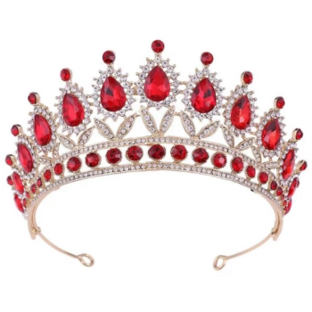 Image de CROWN - LARGE DIAMOND TIARA - COMES IN 3 COLOURS