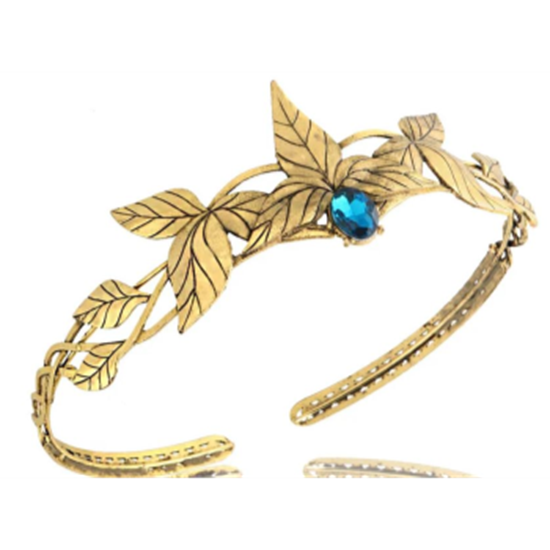 Image sur CROWN - GOLD TRIPLE LEAF ELVEN TIARA 