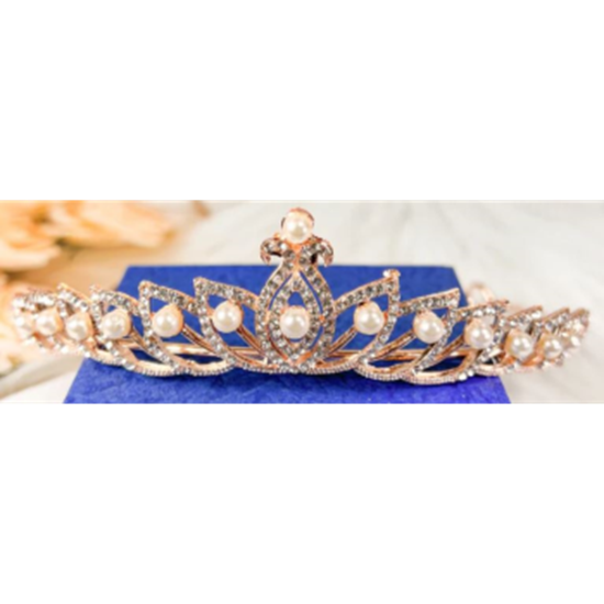 Picture of CROWN - STRING OF PEARLS TIARA - GOLD