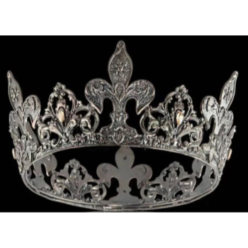 Image de CROWN - FLEUR DE LIS CROWN - PEWTER