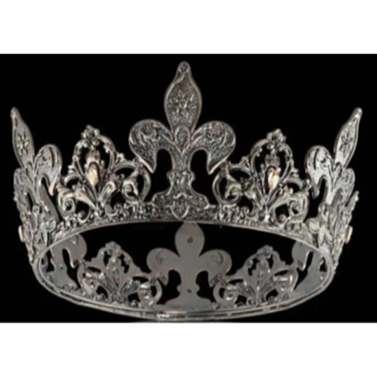 Image sur CROWN - FLEUR DE LIS CROWN - PEWTER