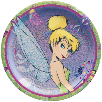 Picture of TINKERBELL METALLIC 9" Round Plates