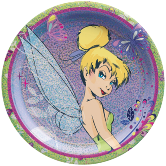 Picture of TINKERBELL METALLIC 9" Round Plates