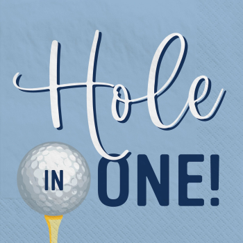 Picture of GOLF - Hole In One Beverage Napkins - MID COUNT