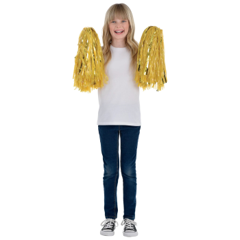 Picture of SPORTS - CHEER POM POM 2/PKG - GOLD
