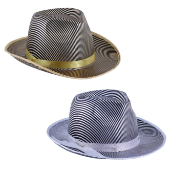 Image de WEARABLES - METALLIC FEDORA - SILVER or GOLD