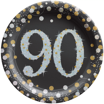 Image de 90TH - SPARKLING "NUMBER ONLY" - 7" PLATE