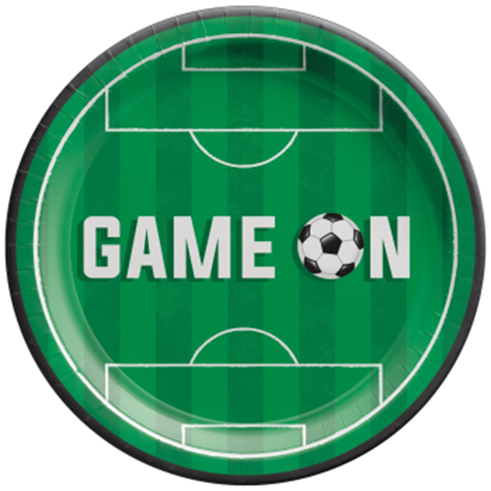Picture of SOCCER - Corner Kick 7" Round Plates - MID COUNT