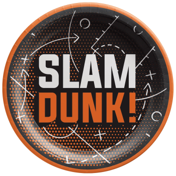 Picture of BASKETBALL - Alley Oop 7" Round Plates - MID COUNT