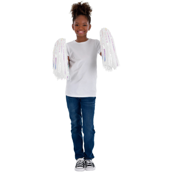 Picture of SPORTS - CHEER POM POM 2/PKG - WHITE