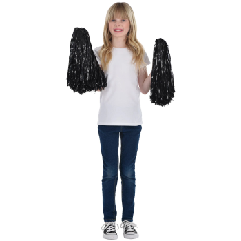 Picture of SPORTS - CHEER POM POM 2/PKG - BLACK