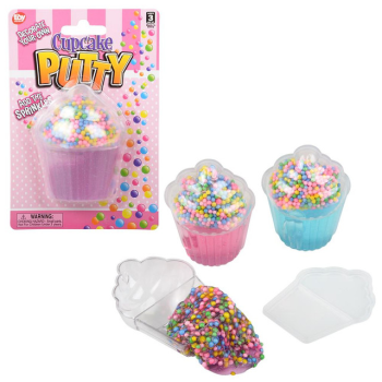 Picture of FAVOUR - CUPCAKE SPRINKLE PUTTY CARDED