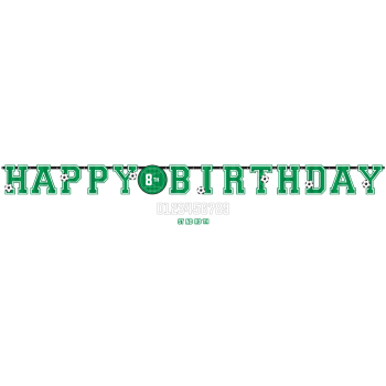 Picture of SOCCER - Corner Kick Jumbo Add-An-Age Letter Banner