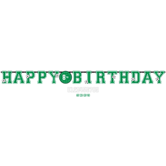 Picture of SOCCER - Corner Kick Jumbo Add-An-Age Letter Banner