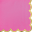 Picture of TABLEWARE - Luncheon Napkin Scalloped Edge w/Hot Stamp - Bright Pink