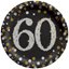Picture of 60th SPARKLING "NUMBER ONLY" - 9" PRISMATIC PLATE         
