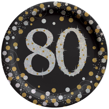 Image de 80TH - SPARKLING "NUMBER ONLY" - 7" PLATE