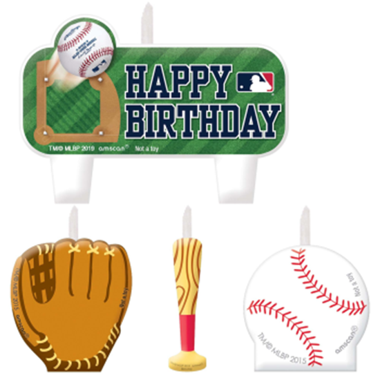 Picture of BASEBALL - MLB Birthday Candle Set