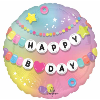 Image de 18" FOIL - FRIENDSHIP BEAD HAPPY BDAY